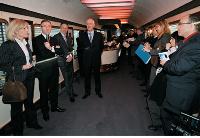 En partenariat avec la SNCF, le train voulu par Cafpi a sillonné la France et rapporté 300 affaires.