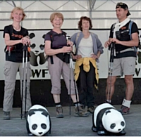 Denis Méazza et son équipe de téléconseillers Orange ont relevé le double challenge du Pandathlon: récolter des fonds pour le WWF et gravir ensemble le Mont Ventoux