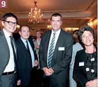 Eric Falque (BearingPoint), Christian De Vaux (Crédit Agricole), Michel Goutorbe (Crédit Agricole), Béatrice Felder (Orange Business Services).