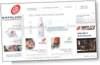Le site Exfoliac propose du contenu informatif et relaie la campagne mettant en scène la vie quotidienne de Willy.