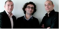 Les cofondateurs de l'agence. De gauche à droite : Loïc Pailler, Vincent Pillet et Renaud Ménérat.