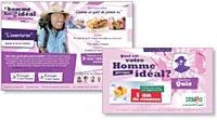 La campagne off line renvoyait sur le site événementiel dédié au jeu-concours.