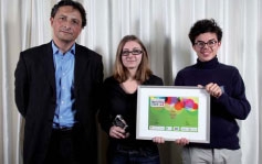 Roger Lei (LaSer Services), Fannie Outrey et Ugo Orlando (Buzzman).