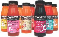 Rose, orange, jaune... Les couleurs des boissons Twisted renvoient à la couleur des vrais fruits.