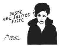 justice, par Miss Tic.