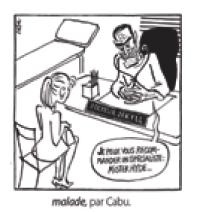 malade, par Cabu.