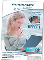 Avec sa nouvelle campagne, Paper Mate cible clairment les femmes.