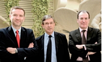 François robin, Bernard Mazurier et Philippe Mudry, un trio de choc pour relancer l'Agefi.