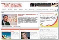 Le site Tousoptimistes.com rassemble des témoignages relatifs à la notion de bonheur.