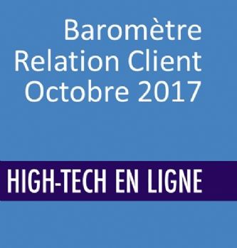 Baromètre : voix du client positive à 58% sur la relation client des enseignes high-tech en ligne.