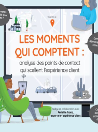 Couverture Les moments qui comptent: analyse des points de contact qui scellent l'expérience client.