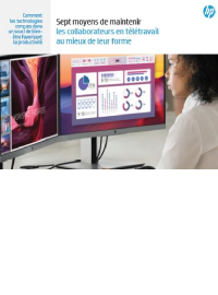 Couverture Sept moyens de maintenir les collaborateurs en télétravail au mieux de leur forme