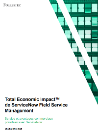 Couverture livre blanc Total Economic Impact™ : Service et avantages commerciaux possibles avec ServiceNow